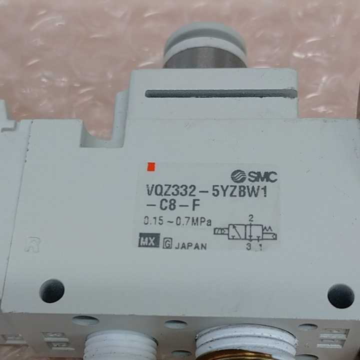 中古　SMC 　電磁　ソレノイドバルブ　VQZ332-5YZBW1-C8-F　管理番号YU-300_画像2