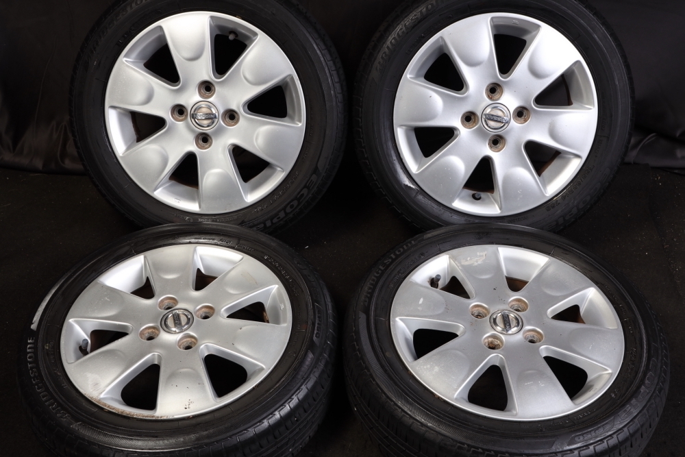 ☆バリ山 155/65R14 日産・スズキ純正アルミ ブリヂストン ECOPIA