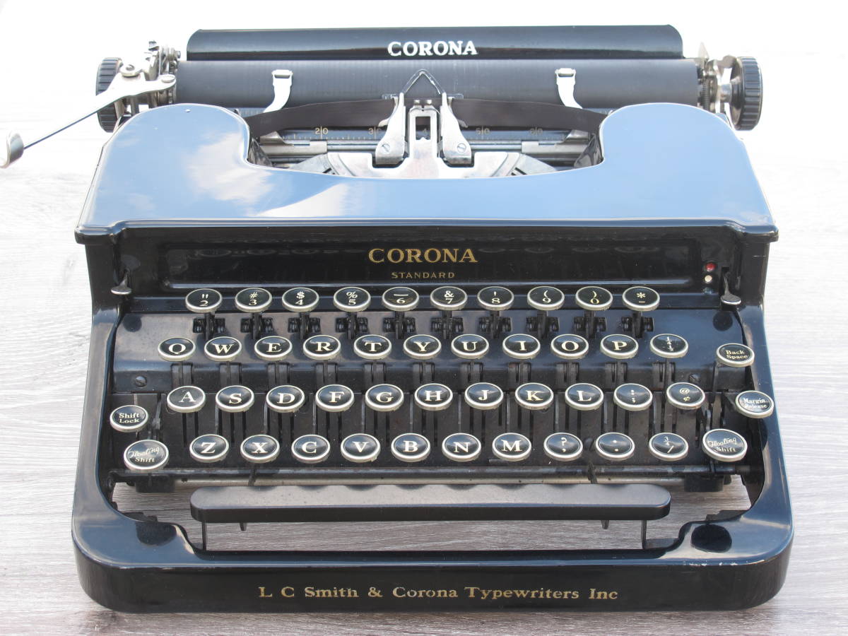  antique typewriter *CORONA STANDARD