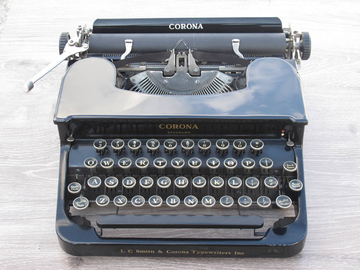  antique typewriter *CORONA STANDARD