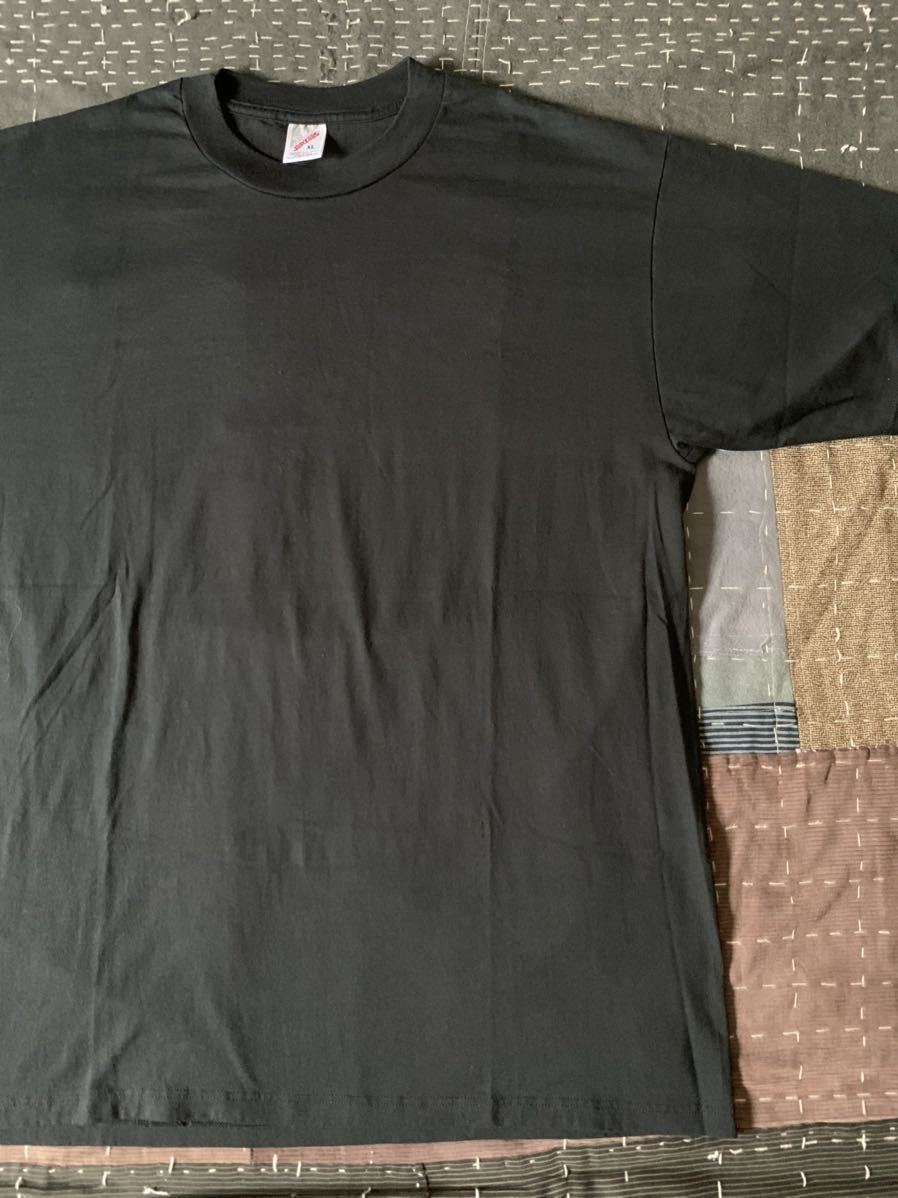 NOS？ XL JERZEES ブラック 無地 vintage Tシャツ ジャージーズ USA製 アメリカ製 黒 black