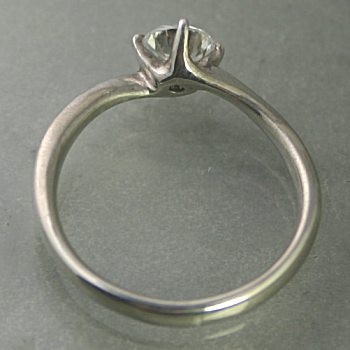 婚約指輪 安い プラチナ ダイヤモンド リング 0.3カラット 鑑定書付 0.335ct Fカラー VS2クラス 3EXカット H&C CGL - 1