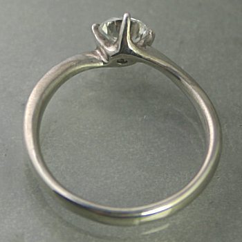 婚約指輪 安い プラチナ ダイヤモンド リング 0.3カラット 鑑定書付 0.387ct Dカラー FLクラス 3EXカット H&C CGL_画像2