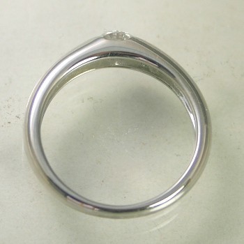 婚約指輪 シンプル 安い エンゲージリング ダイヤモンド 0.2カラット プラチナ 鑑定書付 0.211ct Dカラー VS1クラス 3EXカット H&C CGL_画像2