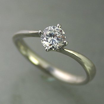 婚約指輪 安い プラチナ ダイヤモンド リング 0.2カラット 鑑定書付 