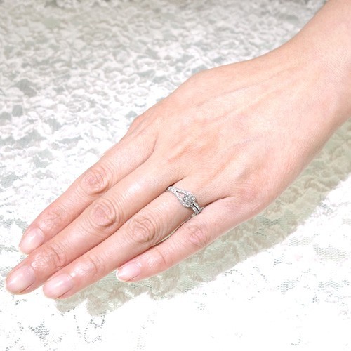婚約指輪 安い エンゲージリング ダイヤモンド プラチナ 0.2カラット 鑑定書付 0.229ct Dカラー SI1クラス 3EXカット H&C CGL 通販_画像3