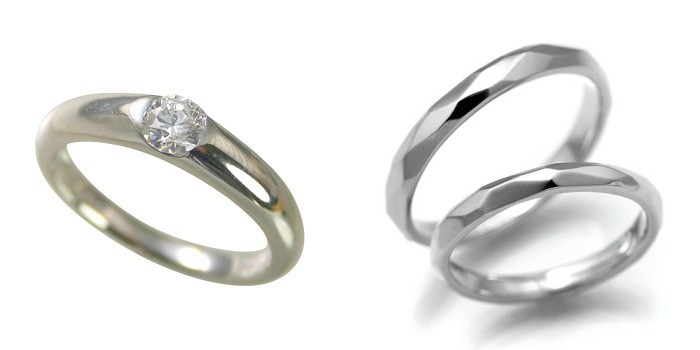 ヤフオク! - 婚約指輪 安い 結婚指輪 セットリングダイヤモン...