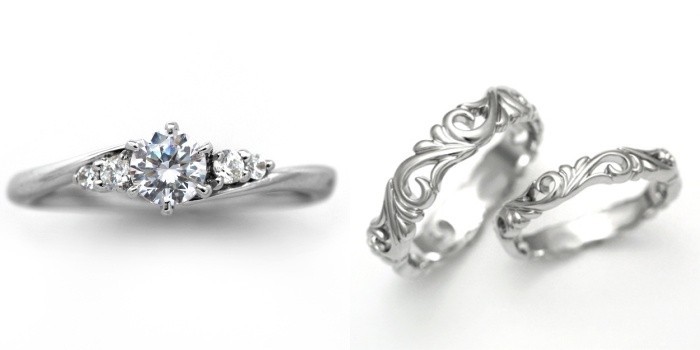 婚約指輪 結婚指輪 セットリング 安い ダイヤモンド プラチナ 0.4カラット 鑑定書付 0.437ct Eカラー VVS2クラス 3EXカット H&C CGL