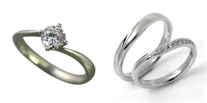 婚約指輪 安い 結婚指輪 セットリング ダイヤモンド プラチナ 0.4カラット 鑑定書付 0.428ct Fカラー IFクラス 3EXカット H&C CGL_画像1