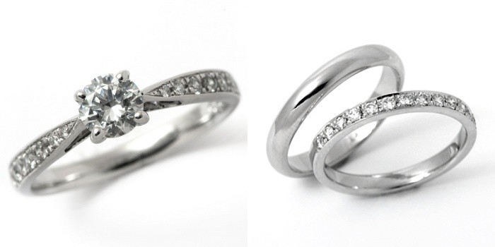 婚約指輪 安い 結婚指輪 セットリングダイヤモンド プラチナ 0.3カラット 鑑定書付 0.321ct Eカラー VVS2クラス 3EXカット H&C CGL