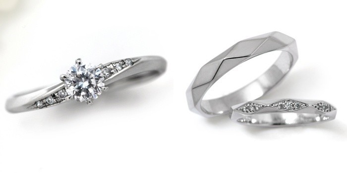 婚約指輪 結婚指輪 セットリング 安い ダイヤモンド プラチナ 0.2カラット 鑑定書付 0.254ct Fカラー VS2クラス 3EXカット H&C CGL