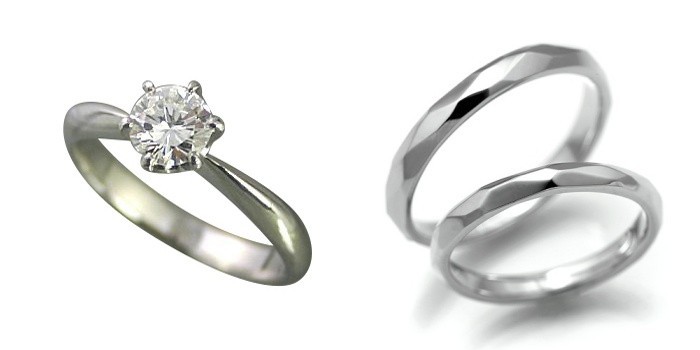 婚約指輪 安い 結婚指輪 セットリングダイヤモンド プラチナ 0.3カラット 鑑定書付 0.317ct Fカラー VS2クラス 3EXカット H&C CGL_画像1