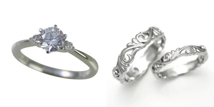 婚約指輪 安い 結婚指輪 セットリング ダイヤモンド プラチナ 0.2カラット 鑑定書付 0.250ct Gカラー VVS2クラス 3EXカット H&C CGL_画像1