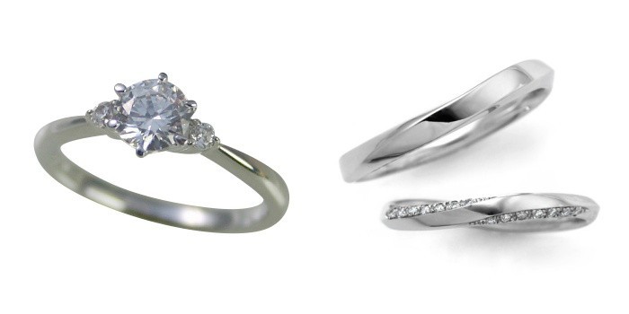 婚約指輪 安い 結婚指輪 セットリングダイヤモンド プラチナ 0.3カラット 鑑定書付 0.305ct Eカラー SI1クラス 3EXカット H&C CGL_画像1