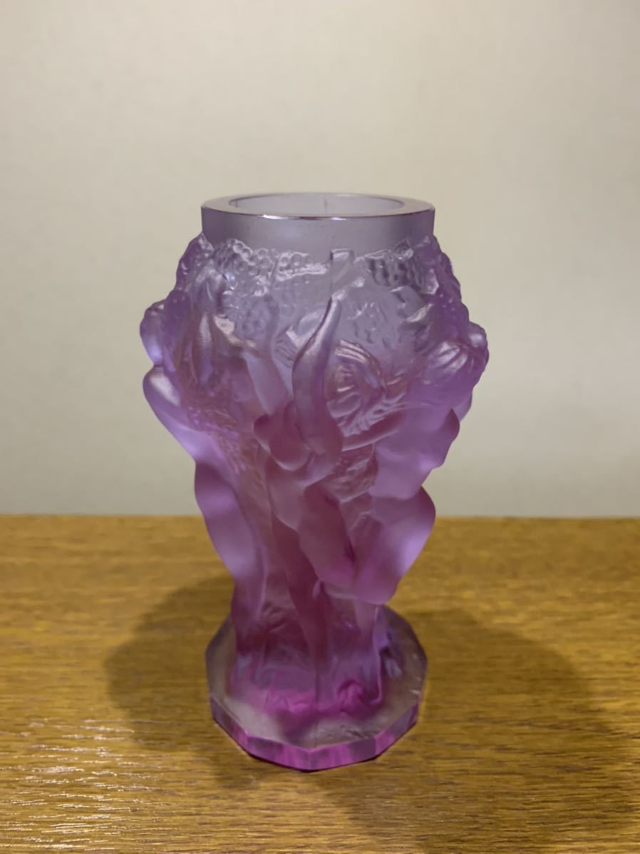レア ラリック ボヘミアンガラス ヌード 花瓶 1930年代 Lalique 工芸品 ...