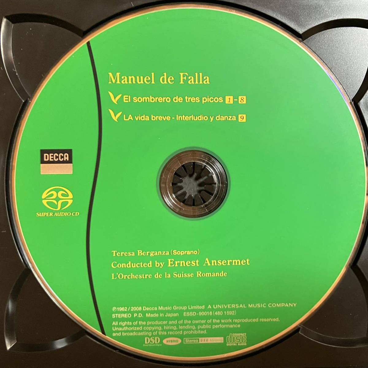 ESOTERIC SACD ファリャ バレエ音楽「三角帽子」 アンセルメ ESOTERIC SACD ファリャ バレエ音楽「三角帽子」 アンセルメ