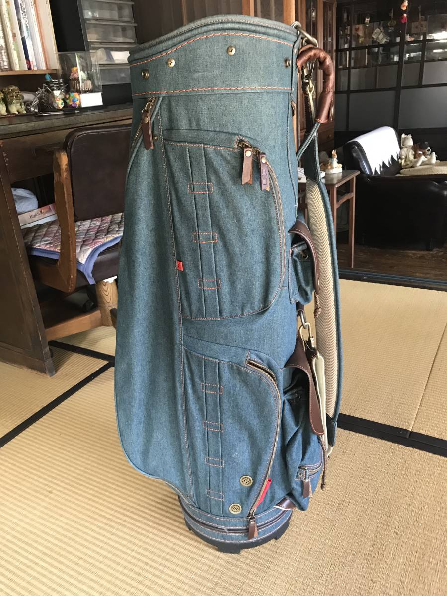 ミズノ キャディバッグ デニム 希少品 未使用 smk-koperasi.sch.id