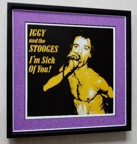 イギー・ポップ/名盤レコードジャケット額付/Iggy Pop/Iggy & Stooges/Punk/お店のディスプレイ/ゴッドファーザー・オブ・パンク_画像2