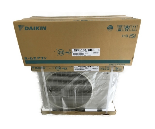 DAIKIN AN36ZFSK-W AR36ZFSK ダイキン ルームエアコン 室内機 室外機 セット 家電 未使用 S6760862