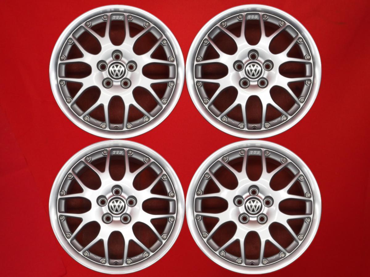 VOKSWARGEN ゴルフ 純正 BBS RS771 ホイール 4本 6.5J-16 PCD100 5穴 +42 ハブ57 1J0601025AD aa16