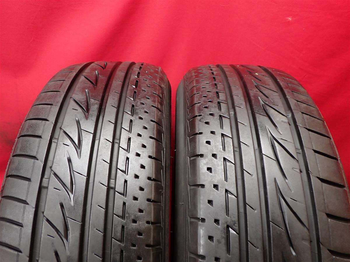 中古タイヤ 205/65R16 95H 2本セット ブリヂストン プレイズ RV PRV-1 8.0分山 アルファード エスティマ ステージア ティアナ_画像1