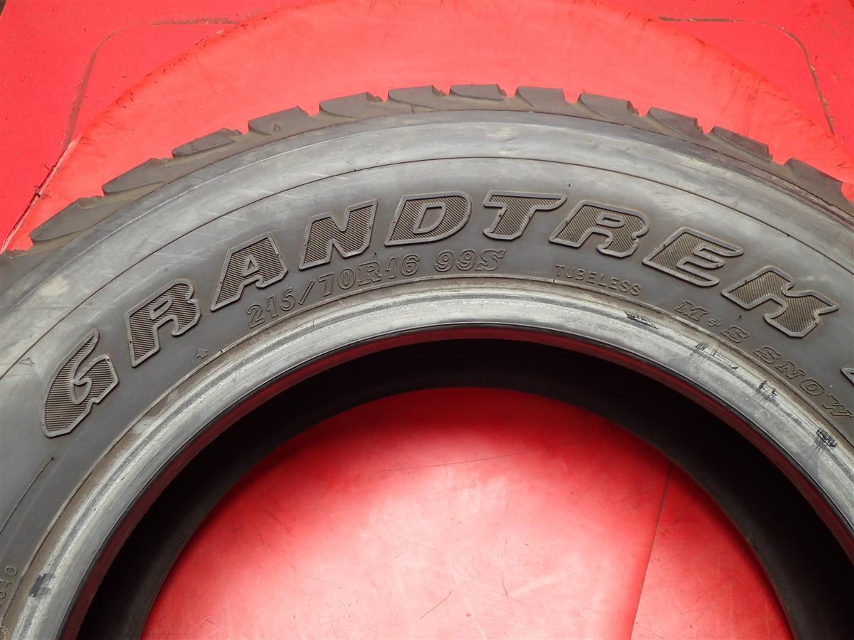 《 ジャンク 》 単品 タイヤ 1本 《 ダンロップ DUNLOP 》 GRANDTREK グラントレック AT1 [ 215/70R16 99S ] 8.5分山 ★ n16_画像5