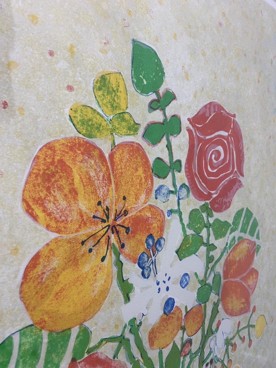 ポール アイズピリ/PAUL AIZPIRI「ピンクバックの青い花瓶の花束 ポール アイズピリ/PAUL AIZPIRI「ピンクバックの青い花瓶の花束