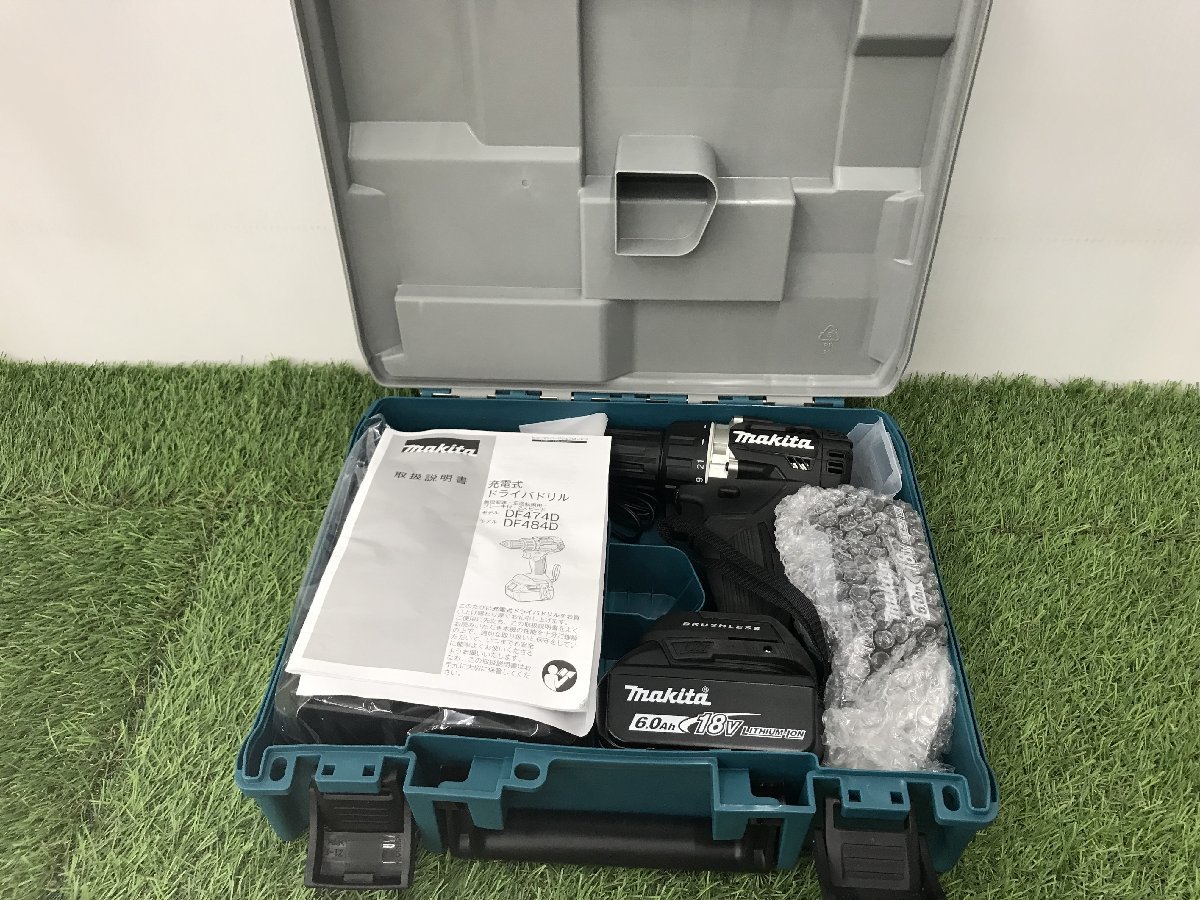 未使用品】 makita(マキタ) 18v充電式ドライバドリル 黒(フルセット