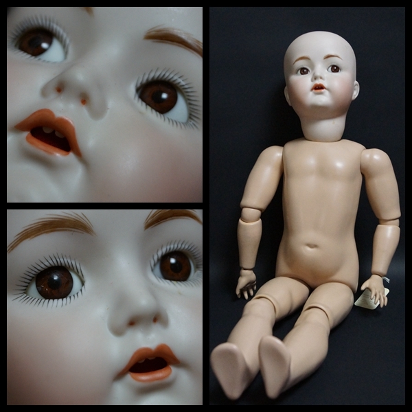 [.] bisque doll large possible love appear . Germany made SIMON&HALBIG 117 3. 2002(M.N)German head |RealSeeleyBodyUSA body moveable glass I height 58.