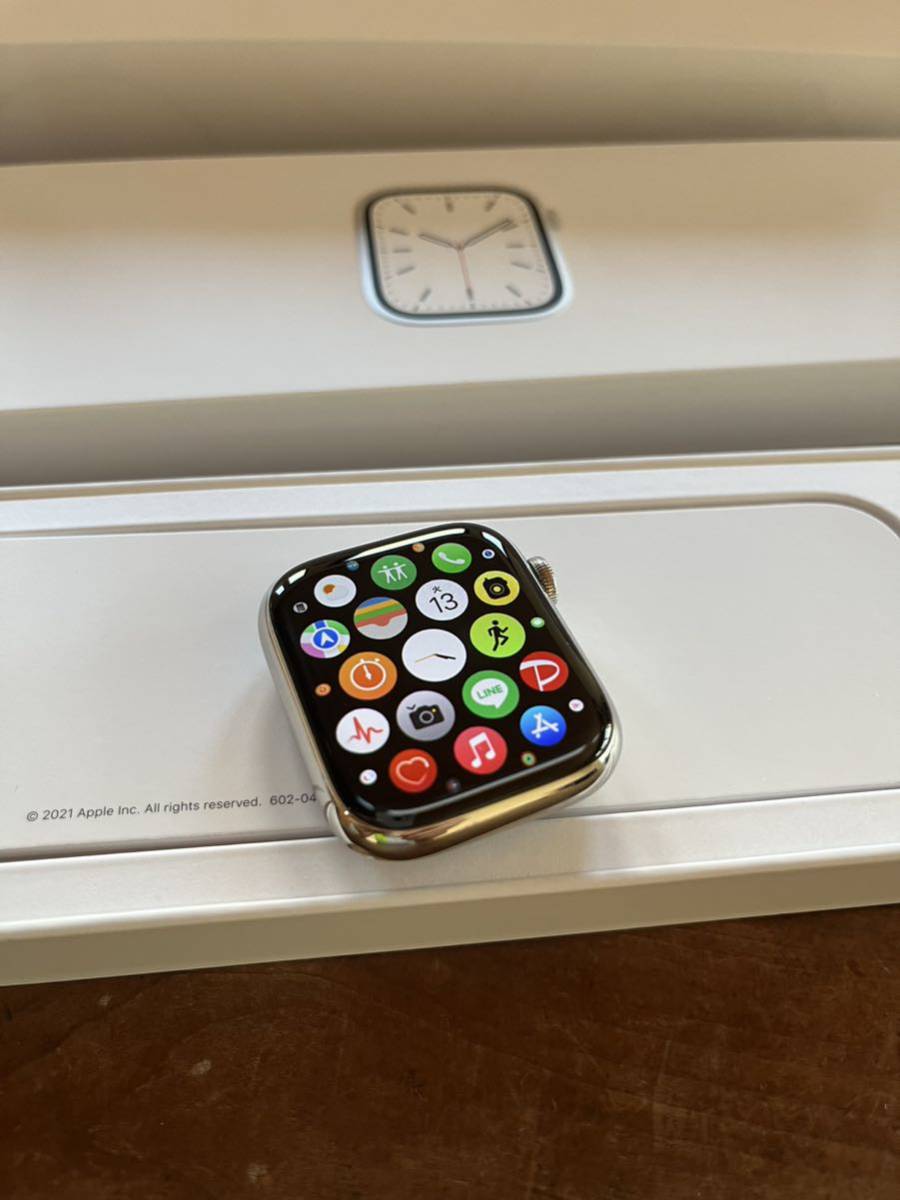 7 シルバーステンレス】Apple Watch Series 7 Cellular アップル 