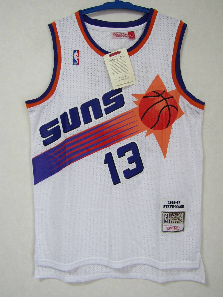 美品 NBA SUNS スティーブ・ナッシュ NASH #13 ★ フェニックス・サンズ ユニフォーム ゲームシャツ ジャージ 刺繍 L_画像1