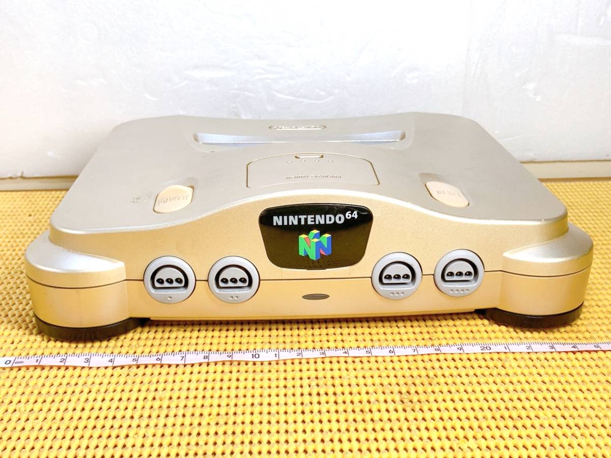 貴重 レトロ アンティーク 任天堂 NINTENDO 64 ゴールド NUS-001 (JPN) 本体の画像1