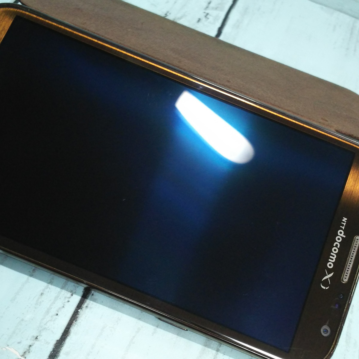 GALAXY docomo Note II SC-02E ブラウン 本体 白ロム 568397_画像5