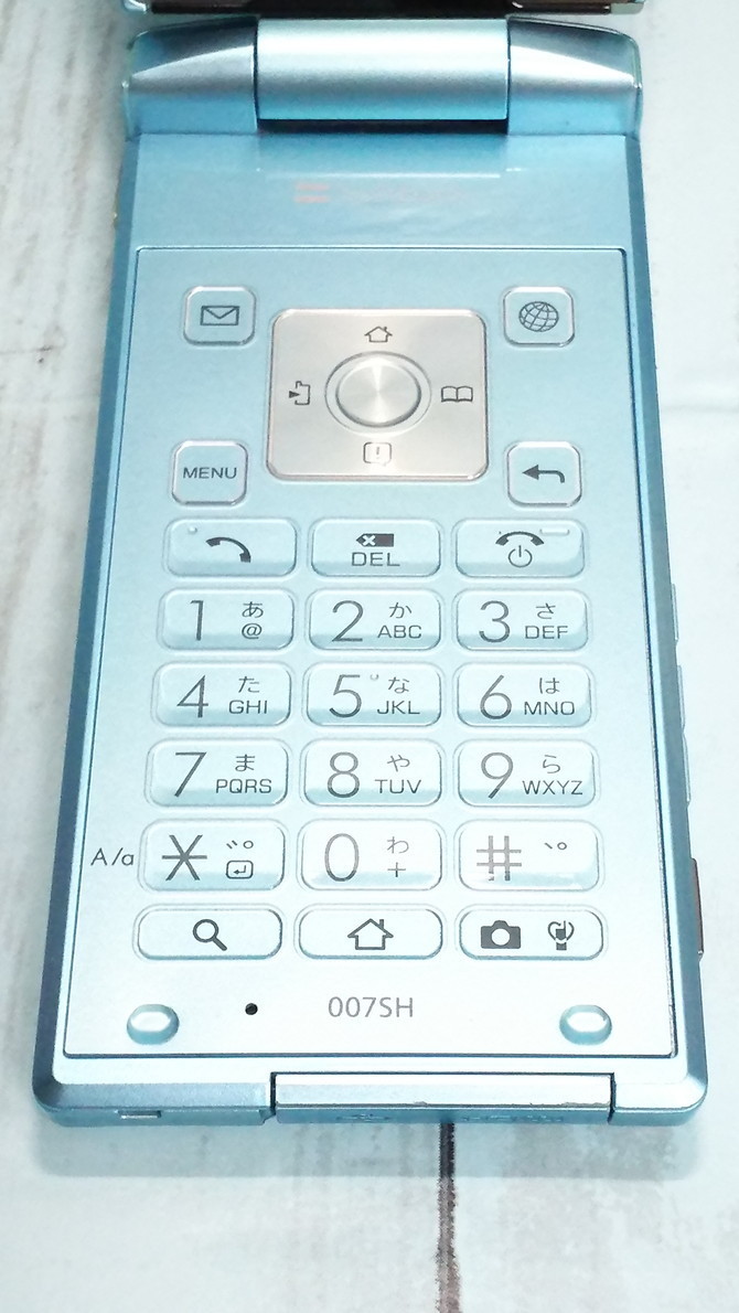 Softbank 007SH ブルー AQUOS PHONE THE HYBRID 本体 白ロム 536902_画像5