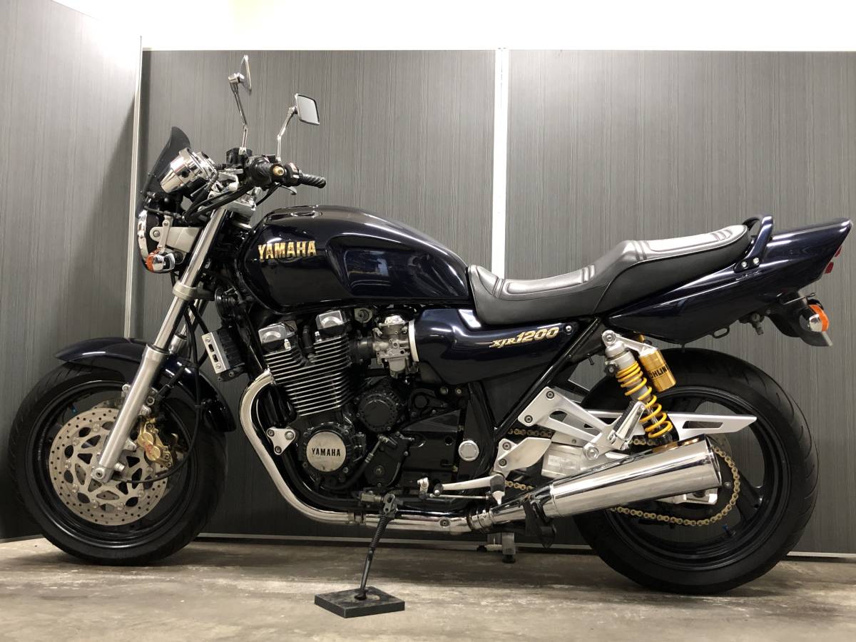 【動画有】YAMAHA XJR1200 4KG/H10年式/美車/OHLINS/brembo/機関良好/空冷エンジン搭載/車検R6年5月迄！ 検) XJR1300 ゼファー1100 ZRX_画像6