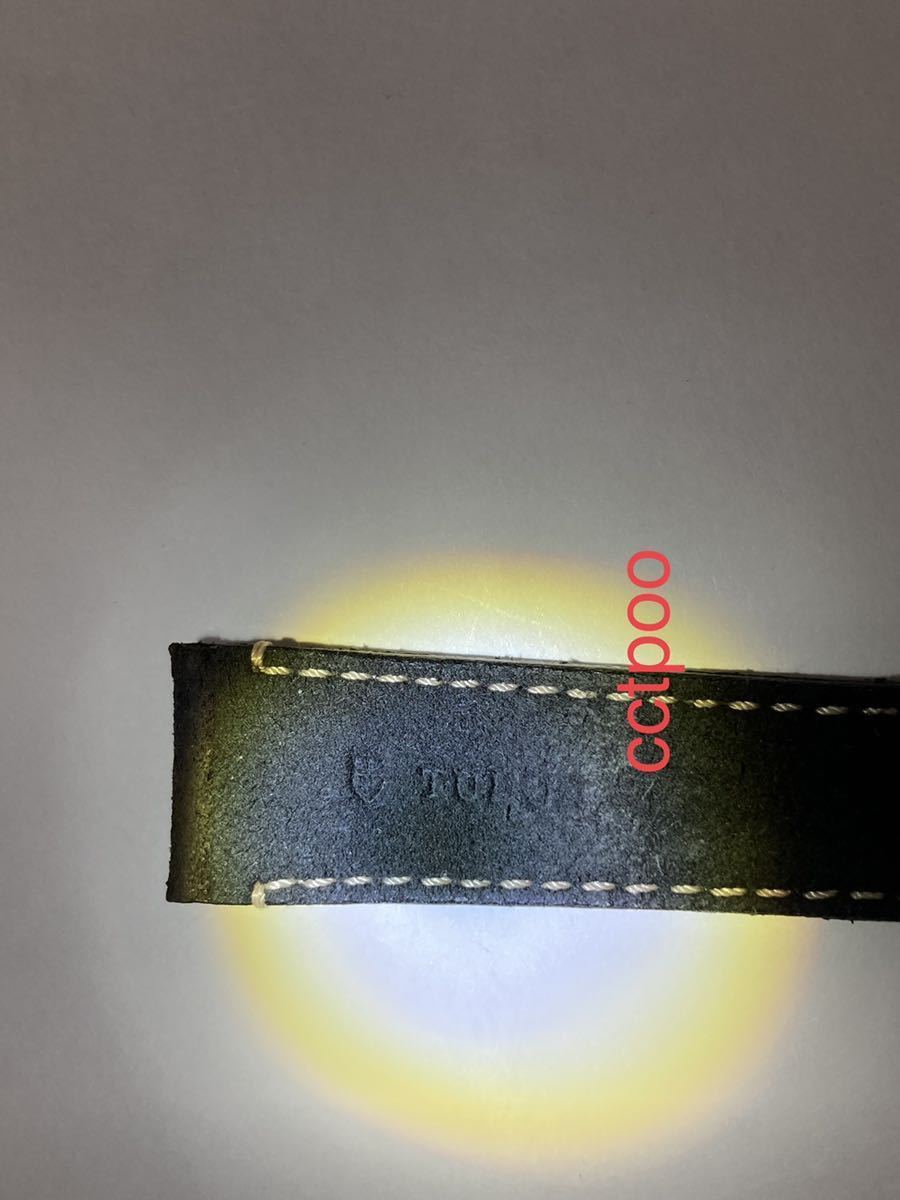 TUDOR ブラックベイクロノ 79363N 純正レザーベルト バックルSET