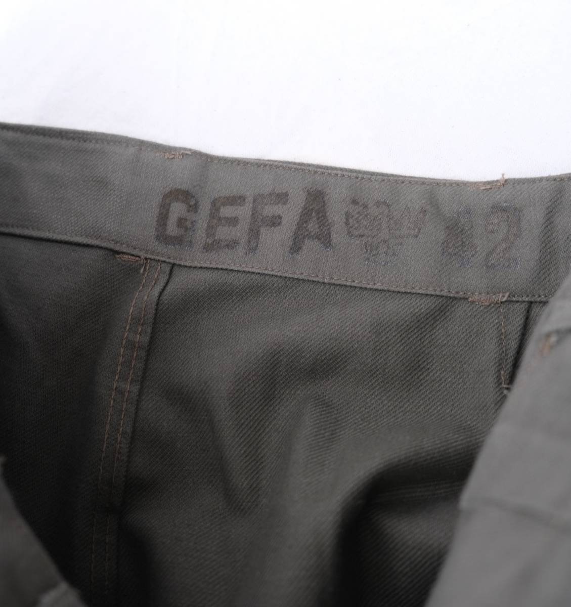  dead stock 50s[ Sweden army Vintage ] cotton tsu il front pocket pants / gray series / Europe France Work 