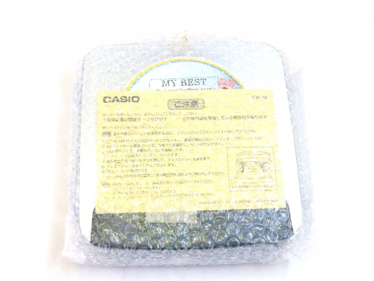 未使用◇CASIO/カシオ◇CD-R タイトルプリンター CW-50/ディスク