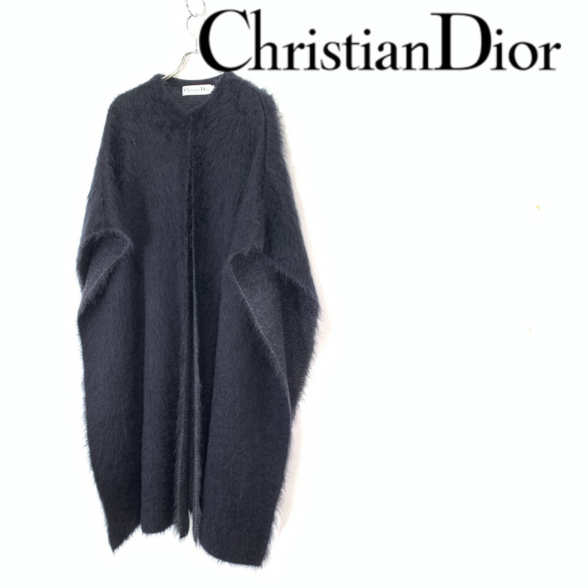 Christian Dior クリスチャン ディオール モヘア ニット ポンチョ