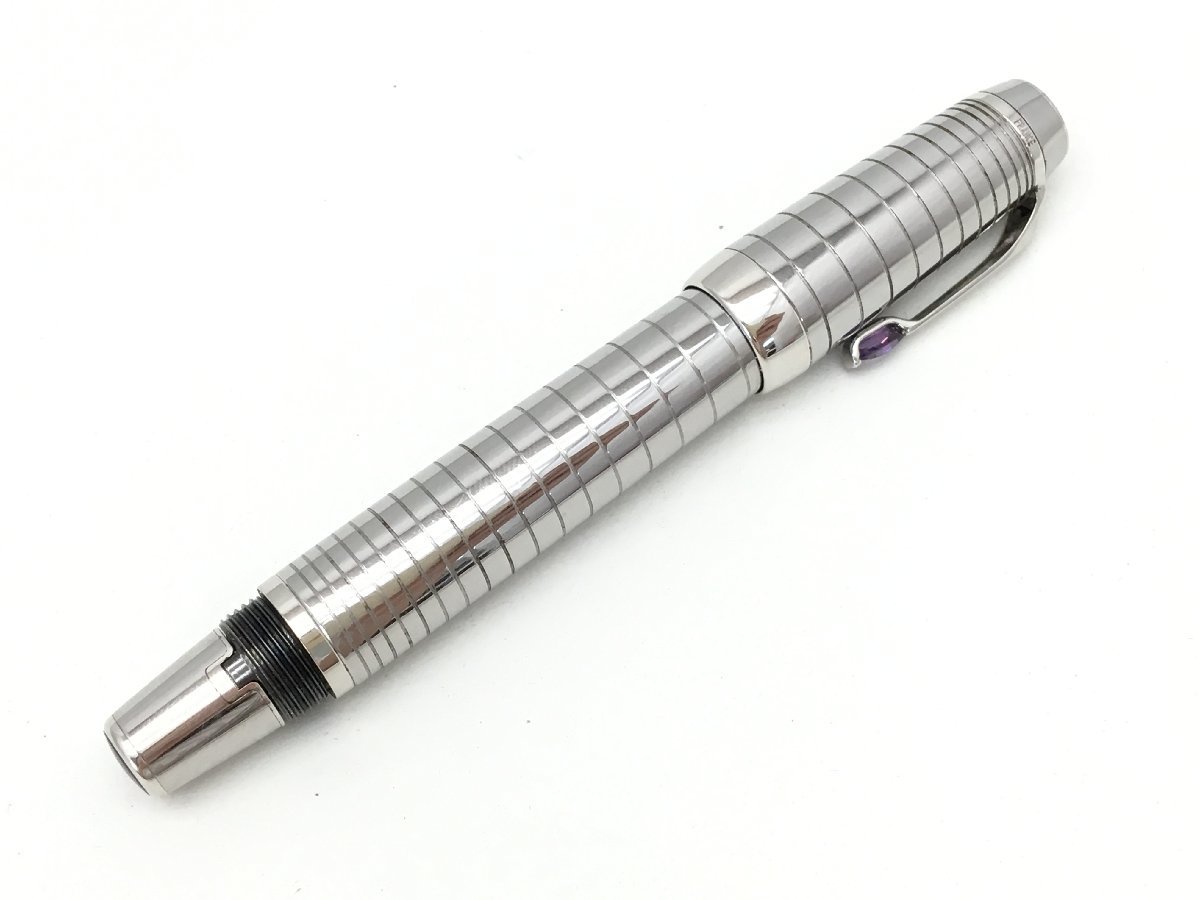 モンブラン ボエム 万年筆 ペン先18K 750 ブラック×シルバー ジャンク 【sm0907137】