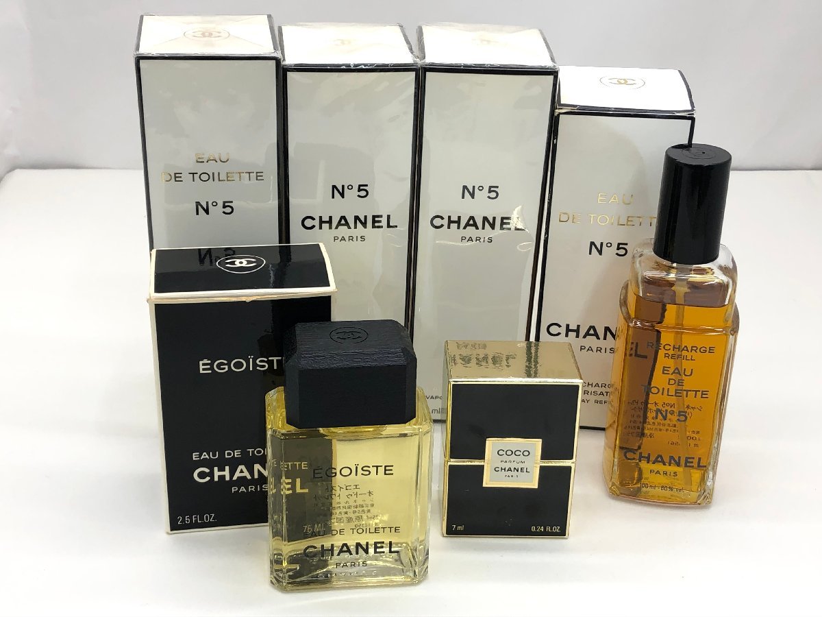 CHANEL N°5 100ml/EGOISTE 75ml/COCO 7ml オードトワレ パルファム