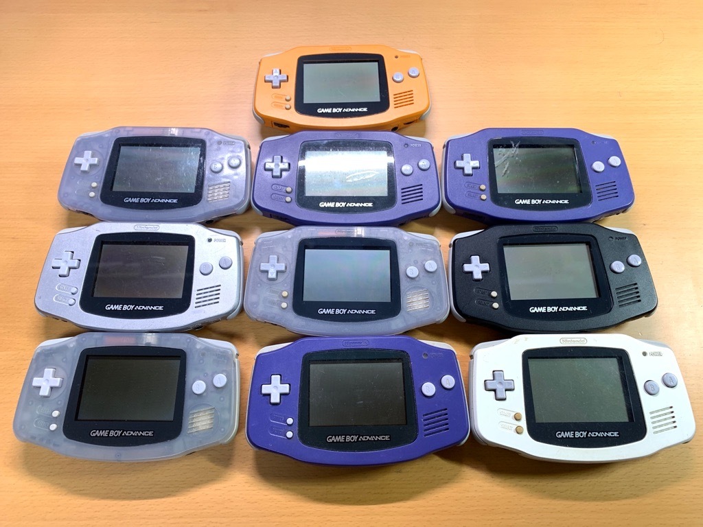 GBA◇ゲームボーイアドバンス 本体 10点セット 通電OK ジャンク品