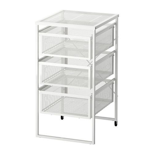 * IKEA Ikea * LENNARTrena-ruto drawer unit, white with casters < width 30× depth 34× height 56cm> u 2h