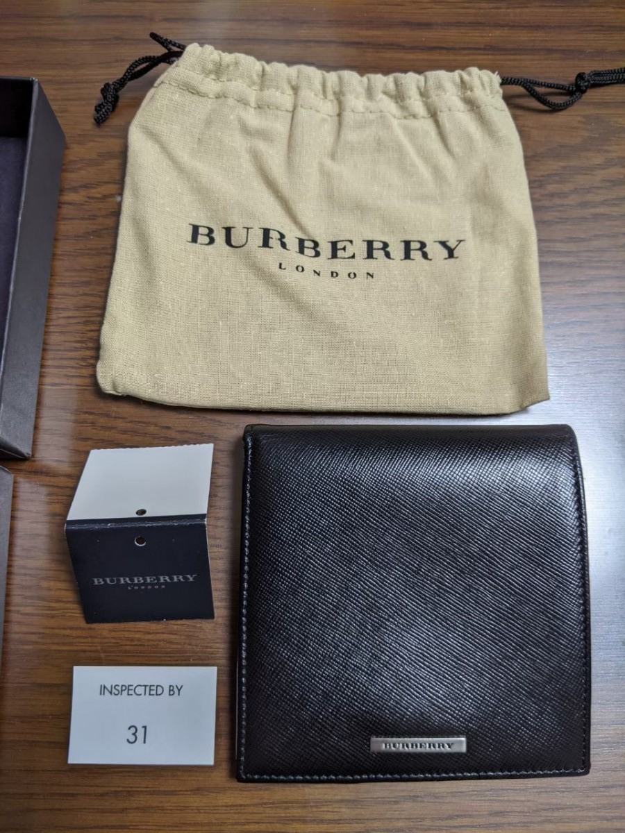 新品未使用】 Burberry 二つ折り財布 ブラック | lokomotivblog.hu