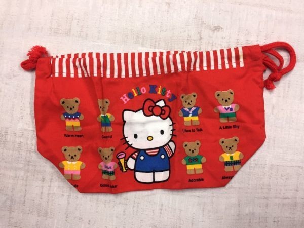 平成レトロ ハローキティ Hello Kitty サンリオ Sanrio 小物入れ ポーチ キャラクター レトロ グッズ 日本製 赤 レディース