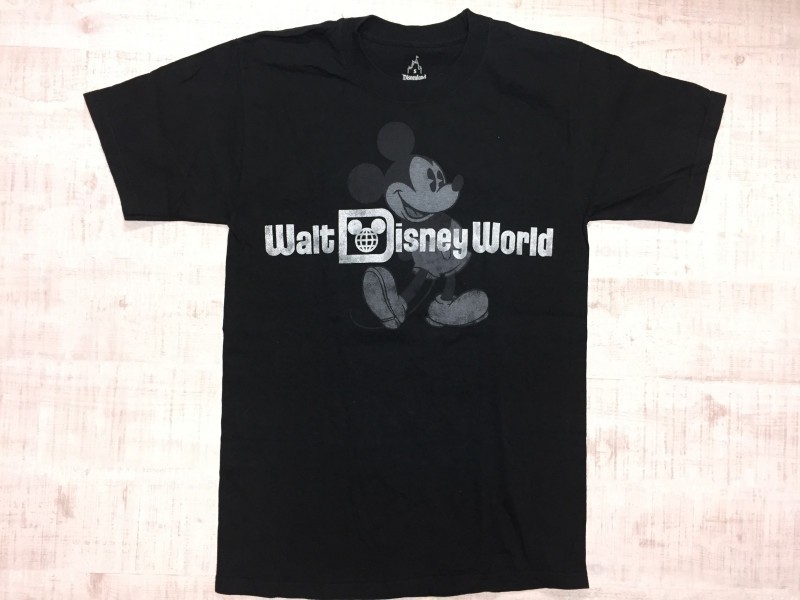 送料無料】Walt Disney World ヘインズ Hanes製 フロリダ ディズニー ワールド リゾート ミッキー 半袖Tシャツ メンズ  コットン100% S 黒 JChere雅虎拍卖代购