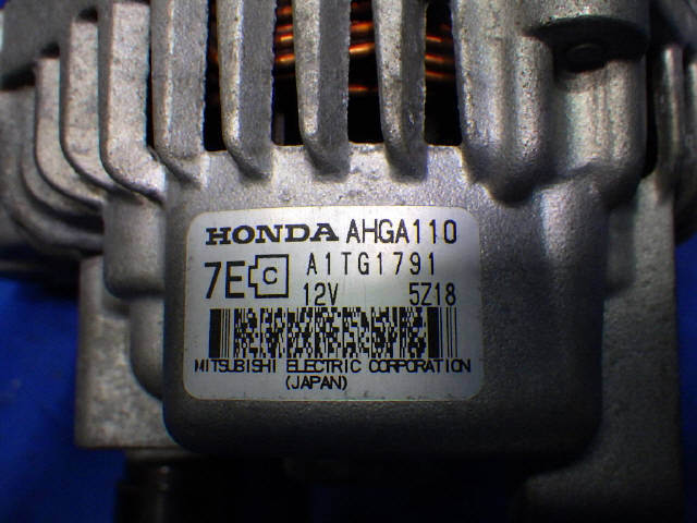 H28年 S660 JW5 オルタネーター ダイナモ S07AT-601 72742km AHGA110 31100-5JA-014 [ZNo:03011379]_画像2