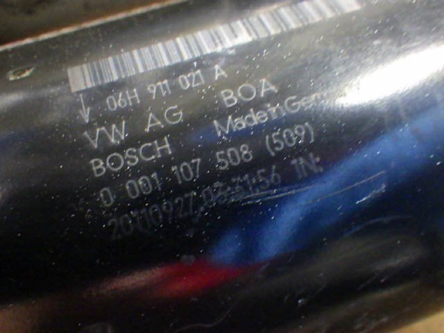 H23年 アウディ A5 ABA-8TCDNL セルモーター スターター CDN 4CYL 78186km 06H911021A 8T B8[ZNo:04005887]_画像2