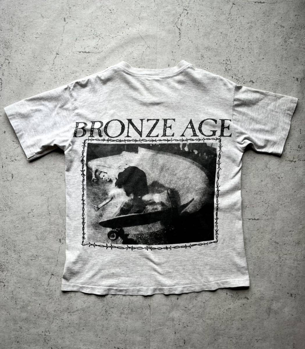 * редкость * 80s90s BRONZE AGE × JAY ADAMS PRINT TEE VINTAGE bronze eiji J Adams фото принт футболка Old Vintage 