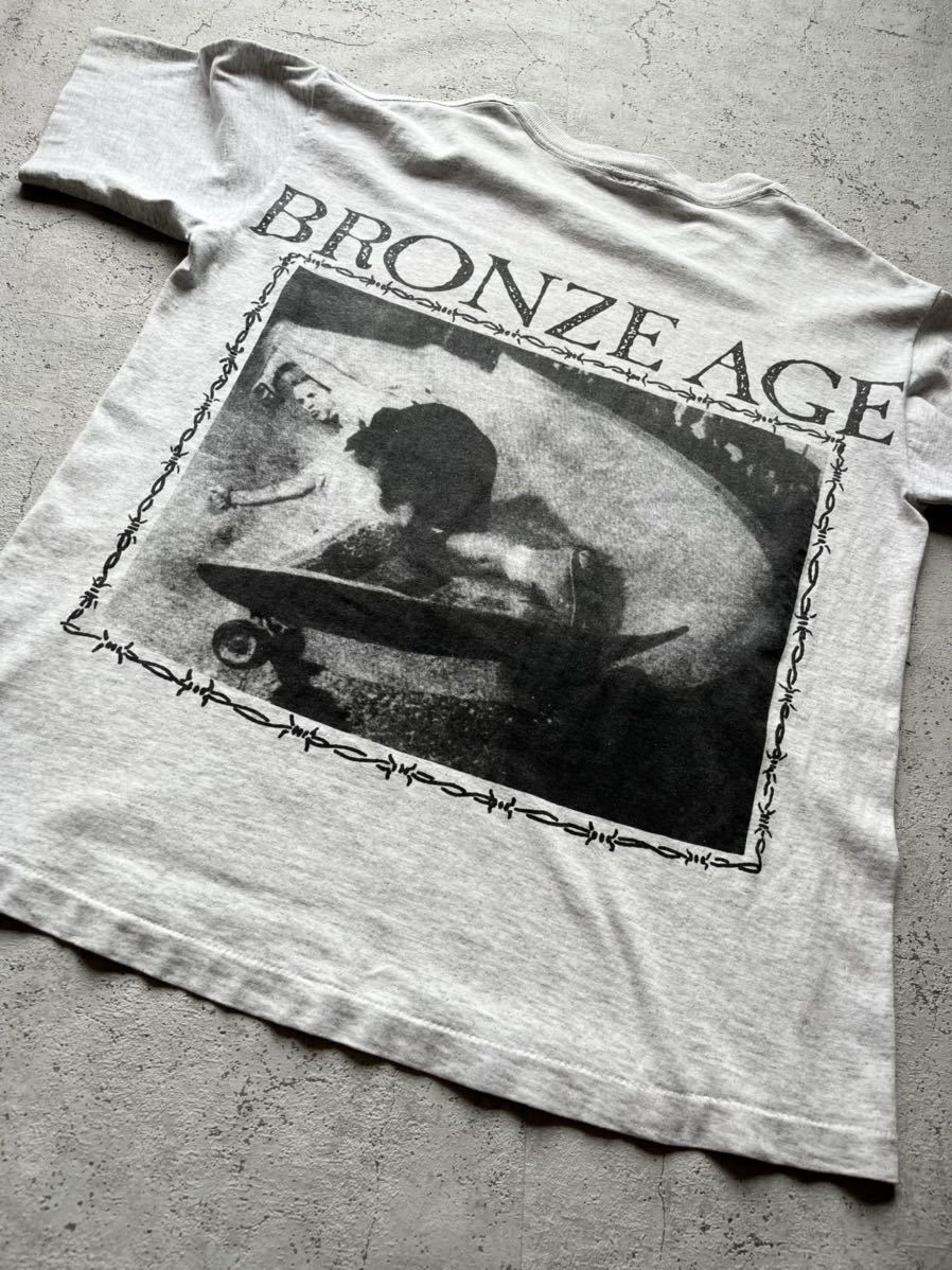 * редкость * 80s90s BRONZE AGE × JAY ADAMS PRINT TEE VINTAGE bronze eiji J Adams фото принт футболка Old Vintage 